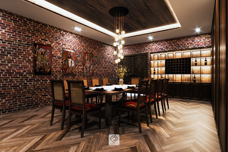 Restaurant room luxury 8 3D Model .c4d .max .obj .3ds .fbx .stl .blend 