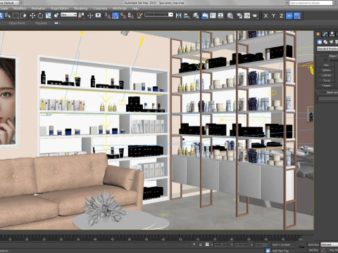 Spa salon modern 3D Model