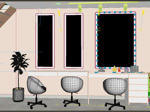 Spa salon modern 3D-Modell
