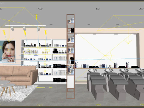 Spa salon modern 3D Model