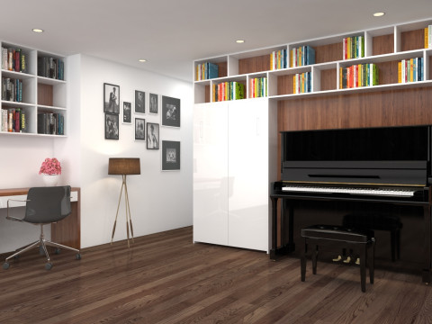 Study room modern 3Dモデル