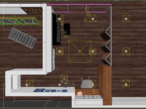 Study room modern 3Dモデル