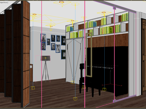 Study room modern 3Dモデル
