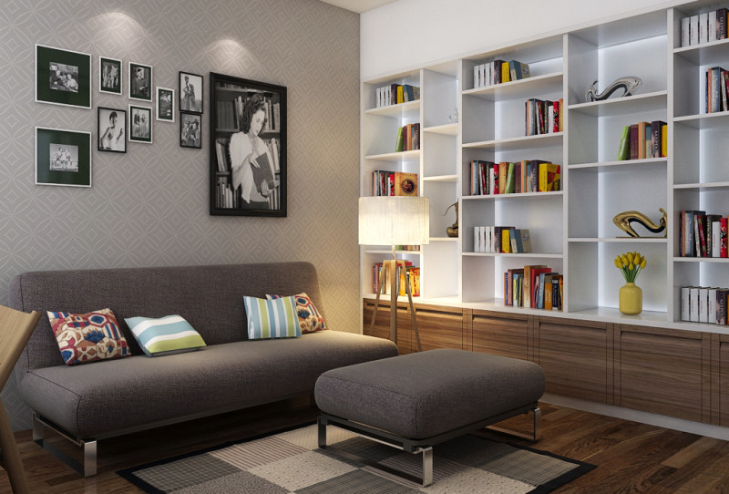 Study room modern 2 3D Модель .c4d .max .obj .3ds .fbx .stl .blend 