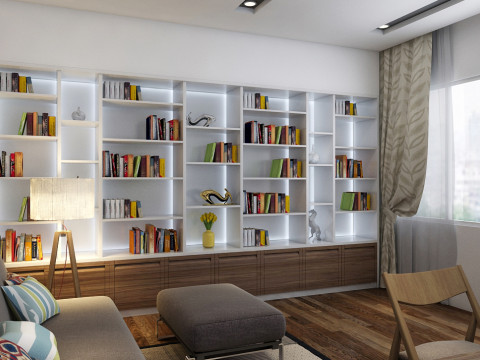 Study room modern 2 3D Модель