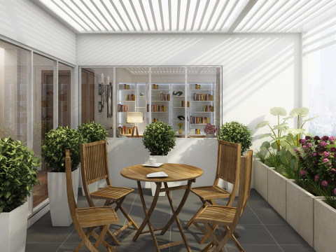 Study room modern 2 3D Модель