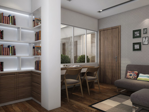 Study room modern 2 3D Модель