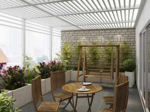 Study room modern 2 3D Модель