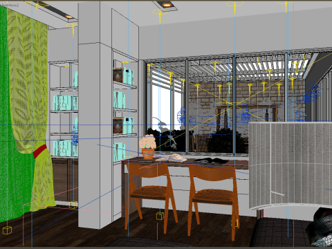 Study room modern 2 3D Модель