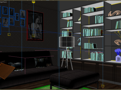 Study room modern 2 3D Модель