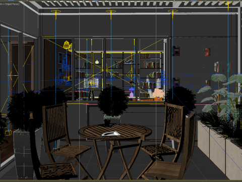 Study room modern 2 3D Модель
