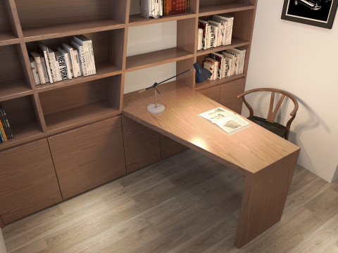 Study room modern 3 3Dモデル