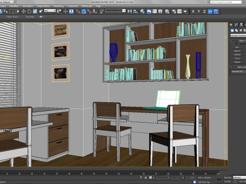Study room modern 4 3D Модель