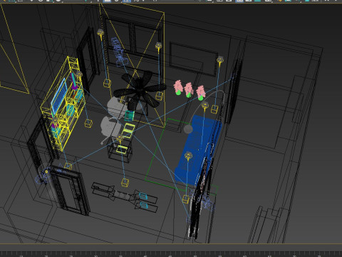 Study room modern 5 3D 模型