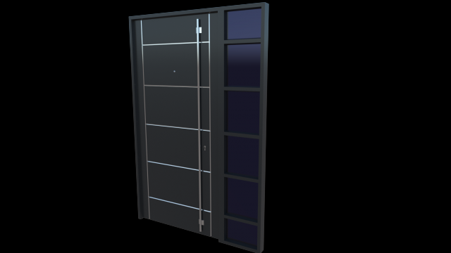 modern door Model 3D .c4d .max .obj .3ds .fbx .stl .blend 