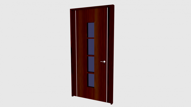 modern door 2 3D Model .c4d .max .obj .3ds .fbx .stl .blend 