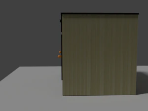 wooden desk 3D Model