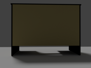 wooden desk 3D Model
