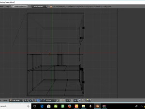wooden desk 3D Model