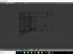 wooden desk 3D Model