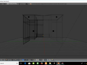 wooden desk 3D Model