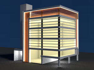 modern building 3D 모델