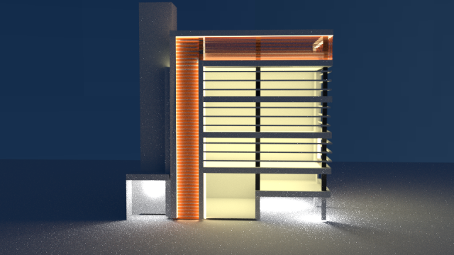 modern building 3D 모델 .c4d .max .obj .3ds .fbx .stl .blend 