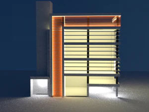 modernes Gebäude 3D Modell