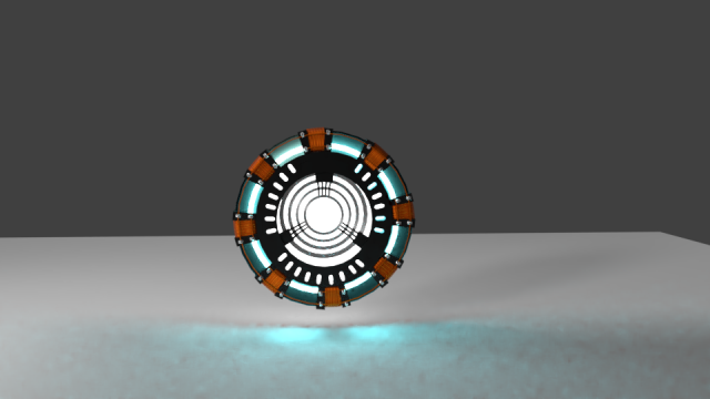 arc reactor Modello 3D .c4d .max .obj .3ds .fbx .stl .blend 
