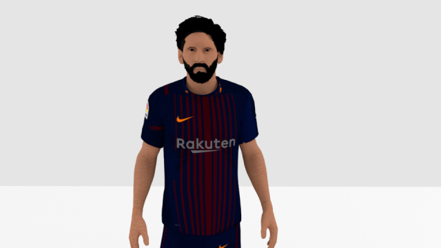 lionel messi Modelo 3D .c4d .max .obj .3ds .fbx .stl .blend 