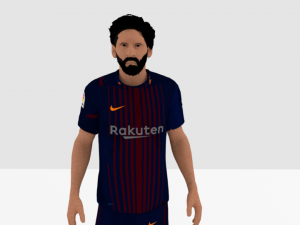 lionel messi 3D 모델
