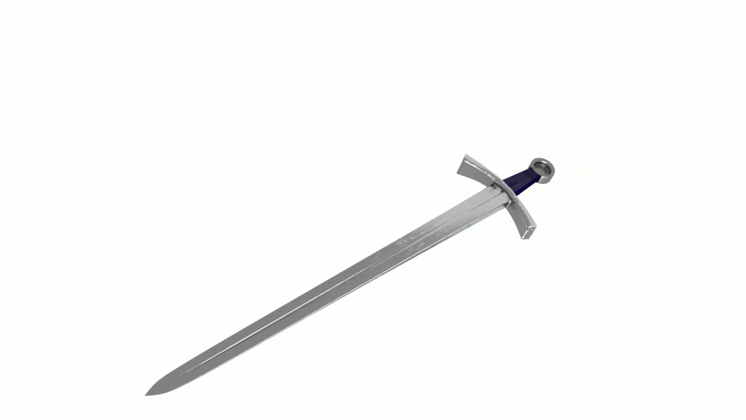 knight sword 3D Model .c4d .max .obj .3ds .fbx .stl .blend