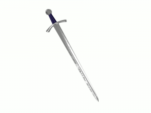 knight sword Model 3D