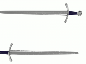 knight sword Model 3D