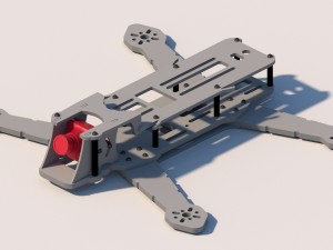 frame race drone fpv 250 mm 3D Print Model