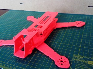 frame race drone fpv 250 mm 3D-printmodel
