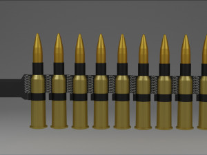 cartridge belt 10 elements Modelo 3D