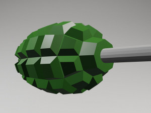 soviet-russian grenade f-1 for pepakura 3D Model
