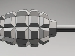 soviet-russian grenade f-1 for pepakura 3D Model