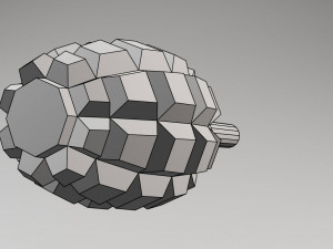 soviet-russian grenade f-1 for pepakura Model 3D