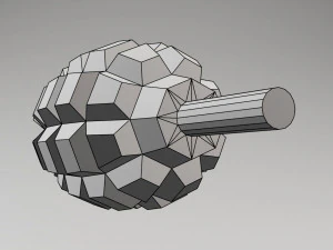 soviet-russian grenade f-1 for pepakura 3D Model