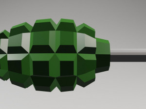 soviet-russian grenade f-1 for pepakura Model 3D