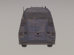 brdm-1 militia of yugoslavia 3D मॉडल