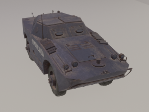 brdm-1 militia of yugoslavia 3D मॉडल