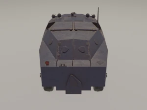 brdm-1 militia of yugoslavia 3D Model