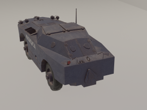 brdm-1 militia of yugoslavia 3D मॉडल