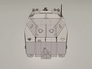 brdm-1 militia of yugoslavia 3D Model