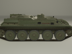 t-34t recovery vehicle version 1 3D Model