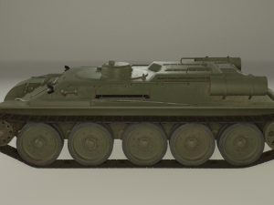 t-34t recovery vehicle version 1 3D Model