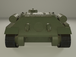 t-34t recovery vehicle version 1 3D Model